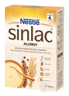 Nestlé Sinlac allergy kaše nemléčná, bezlepková (od ukonč. 4. měsíce) 1x500 g