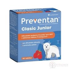 Neuraxpharm Preventan Clasic Junior tbl příchuť jahoda 1x90 ks