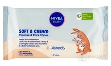 NIVEA BABY Čistící ubrousky Soft &amp; Cream 1x57 ks