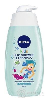 NIVEA Kids 2in1 Dětský sprchový gel Boy s jablečnou vůní 1x500 ml