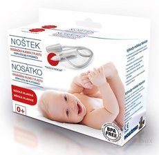 NOSÁTKO odsávačka hlenů Z PLASTU s měkkou hlavicí, připojitelná k vysavači, 1x1 ks