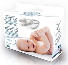 NOSÁTKO odsávačka hlenů ZE SKLA připojitelná k vysavači, 1x1 ks