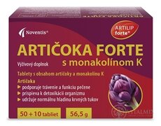 Noventis ARTIČOKA FORTE s monakolínem K tbl 50+10 (60 ks)