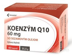 Noventis Koenzym Q10 60 mg se sezamovým olejem, cps 1x60 ks
