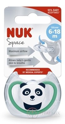 NUK Dudlík Space 6-18m BOX silikonový, 1x1 ks