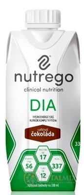 Nutrego DIA s příchutí čokoláda tekutá výživa 12x330 ml