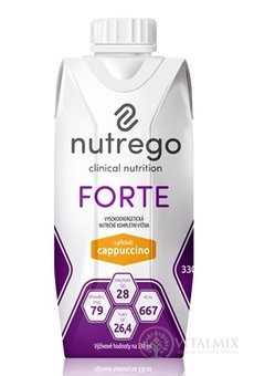 Nutrego FORTE s příchutí cappuccino 12x330 ml