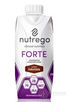 Nutrego FORTE s příchutí čokoláda 12x330 ml