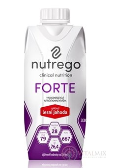 Nutrego FORTE s příchutí lesní jahoda 12x330 ml