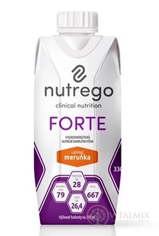 Nutrego FORTE s příchutí meruňka 12x330 ml
