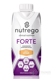 Nutrego FORTE s příchutí oříšek 12x330 ml