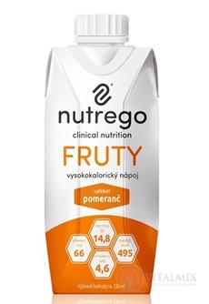 Nutrego Frutt s příchutí pomeranč 12x330 ml