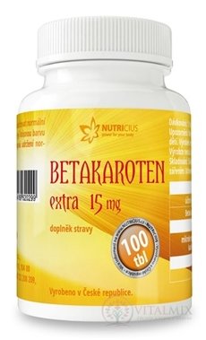 NUTRICIUS Betakaroten EXTRA 15 mg tbl 1x100 ks