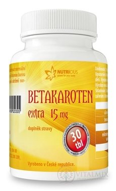 NUTRICIUS Betakaroten EXTRA 15 mg tbl 1x30 ks