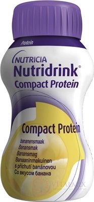 NUTRIDRINK COMPACT PROTEIN s banánovou příchutí (inov.2022) 24x125 ml (3000 ml)