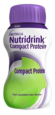 NUTRIDRINK COMPACT PROTEIN s příchutí chladivé okurky/limetky 24x125 ml (3000 ml)