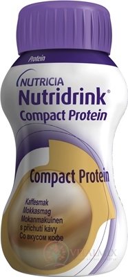 NUTRIDRINK COMPACT PROTEIN s příchutí mocca (inov.2022) 24x125 ml (3000 ml)