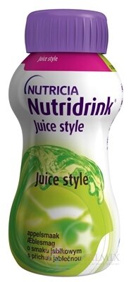 Nutridrink Juice style s jablečnou příchutí 24x200 ml (4800 ml)