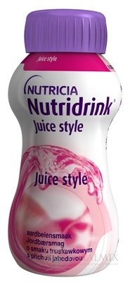 Nutridrink Juice Style s jahodovou příchutí (inov.2021) 4x200 ml