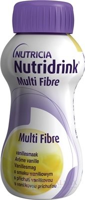 NUTRIDRINK multifibre vanilková příchuť 4x200 ml