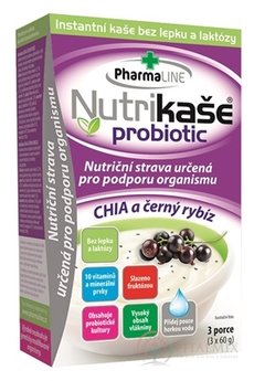 Nutrikaša Probiotic - Chia a černý rybíz 3x60 g (180 g)
