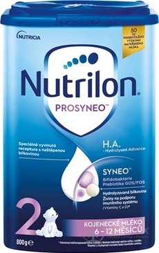 Nutrilon 2 PROSYNEO HA - Hydrolyzed Advance následná kojenecká výživa (6-12 měsíců) 1x800 g