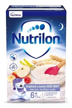 Nutrilon obilno-mléčná kaše krupicová s ovocem GOOD NIGHT (od ukonč. 6. měsíce), 1x225 g