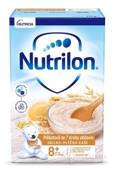 Nutrilon obilno-mléčná kaše piškotová se 7 druhy obilovin (od ukonč. 8. měsíce), 1x225 g