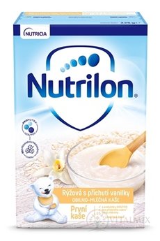 Nutrilon obilno-mléčná První kaše rýžová s příchutí vanilky 225 g 
