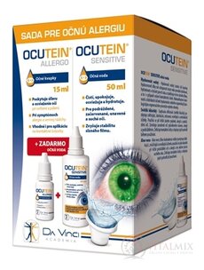 OCUTEIN ALLERGO oční kapky 15 ml + zdarma OCUTEIN SENSITIVE oční voda 50 ml, 1x1 set
