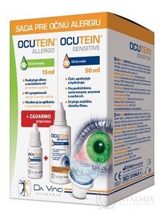 OCUTEIN ALLERGO oční kapky 15 ml + zdarma OCUTEIN SENSITIVE oční voda 50 ml, 1x1 set