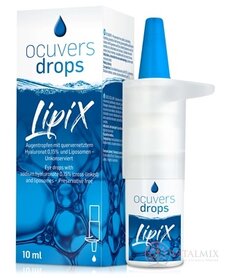 Ocuvers drops LipiX oční kapky s HA 0,15% a liposomy 1x10 ml