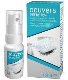 Ocuvers spray hya oční kapky ve spreji, lipozomy a hyaluronát sodný, 1x15 ml