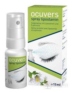 Ocuvers spray lipostamin oční kapky ve spreji, liposomy a Euphrasia, 1x15 ml
