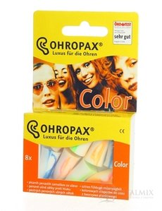 OHROPAX COLOR Ušní vložky v plastovém obalu 1x8 ks