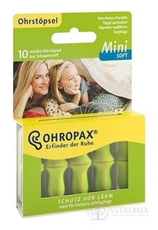 OHROPAX Mini SOFT Ušní vložky v plastové krabičce 1x10 ks