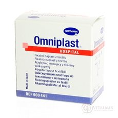 OMNIPLAST náplast textilní na cívce (2,5cmx5m) 1x1 ks