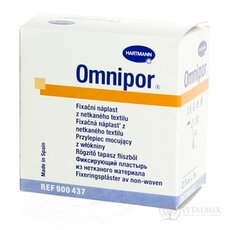 OMNIPOR náplast fixační z bílého netkaného textilu (2,5cmx5m) 1x1 ks