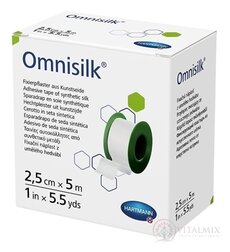 Omnisilk hypoalergenní náplast z bílého hedvábí (2,5cmx5m) 1x1 ks