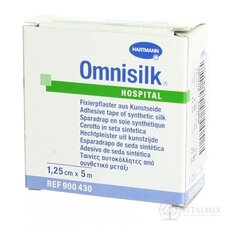 OMNISILK hypoalergenní náplast z bílého hedvábí (1,25cmx5m) 1x1 ks