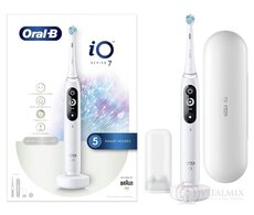 Oral-B iO SERIES 7 WHITE elektrický zubní kartáček + držák + pouzdro, 1x1 set