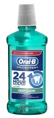 Oral-B Pro-Expert DEEP CLEAN ústní voda, Mild mint, 1x500 ml