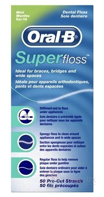 Oral-B Super floss Mint ZUBNÍ NIT mentolová 1x50 ks