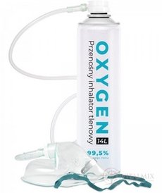 OXYGEN 99,5% přenosný kyslíkový inhalátor 1x14 l