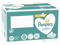 PAMPERS Baby Wipes Sensitive Box vlhčené ubrousky 12x52 ks (624 ks)