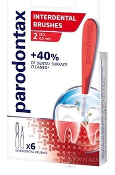 Parodontax INTERDENTAL BRUSHES 0,5 mm mezizubní kartáček, velikost ISO 2, 1x6 ks