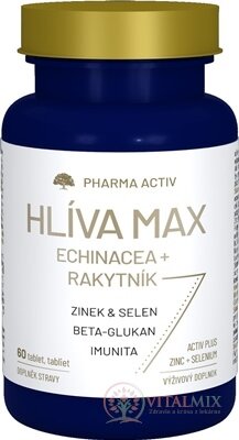 Pharma Activ HLÍVA MAX Echinacea + Rakytník tbl 1x60 ks