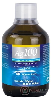 Pharma Activ Koloidní stříbro Ag100 hustota 50ppm, 1x300 ml