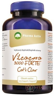 Pharma Activ Vilcacora 3000 FORTE Cat&#39;s Claw cps 1x200 ks