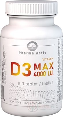 Pharma Activ Vitamin D3 MAX 4000 IU tbl 1x100 ks